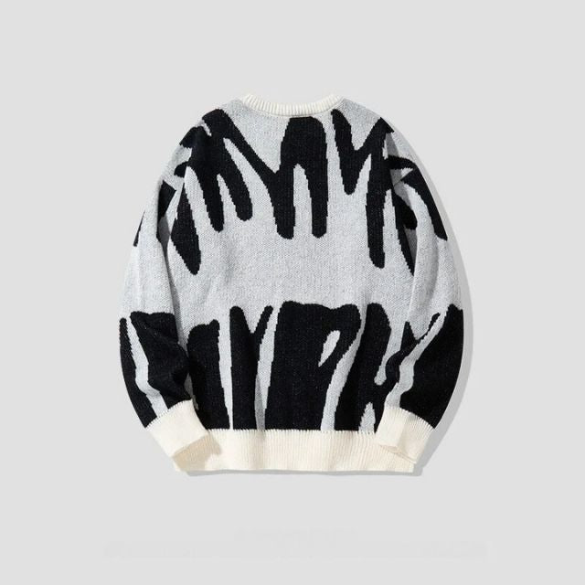Pullover mit Kühnem Abstraktem Muster - Tobias