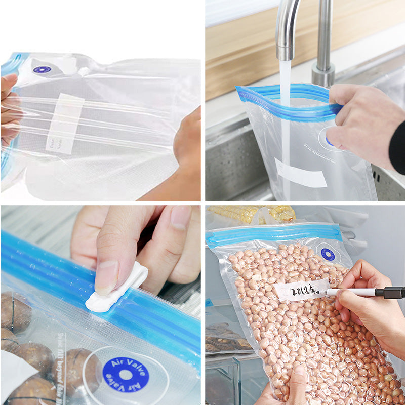 10 Reusable Vacuum Sealer Bags - FreshGuard
