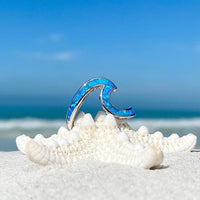 Ozeanwellen Ring aus Opal und Silber - Livia