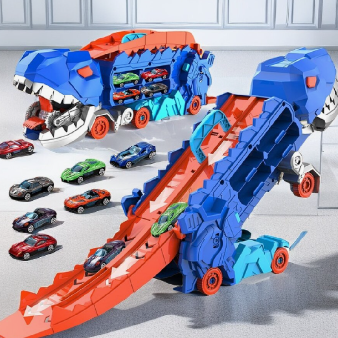 3-in-1 Race Truck voor Kinderen -  T-Rex Transporter
