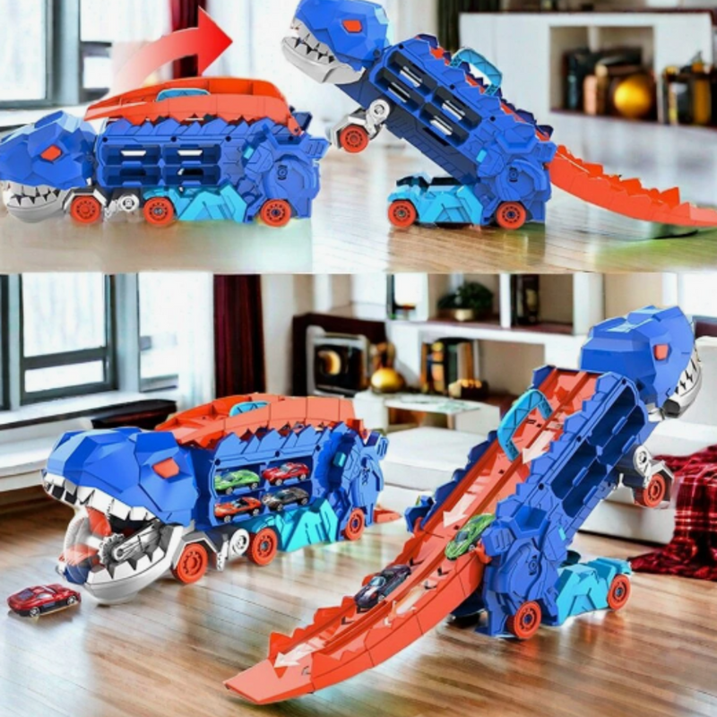 3-in-1 Race Truck voor Kinderen -  T-Rex Transporter