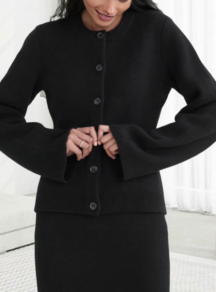 Lässige Weiche Damenstrickjacke mit Knöpfen - Noa