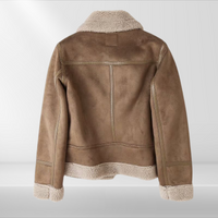 Dames Sherpa Bomberjack van fleece met rits – Amira