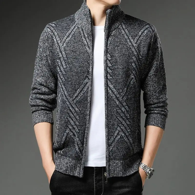 StripeZip Vest | Trendy striped winter vest