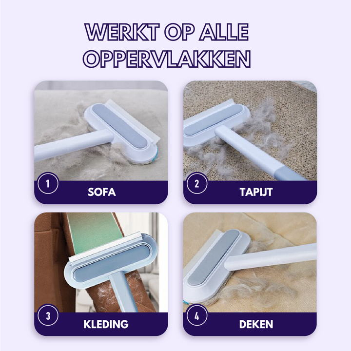 3-in-1 Huisdierhaar Verwijderaar - PetClean Pro