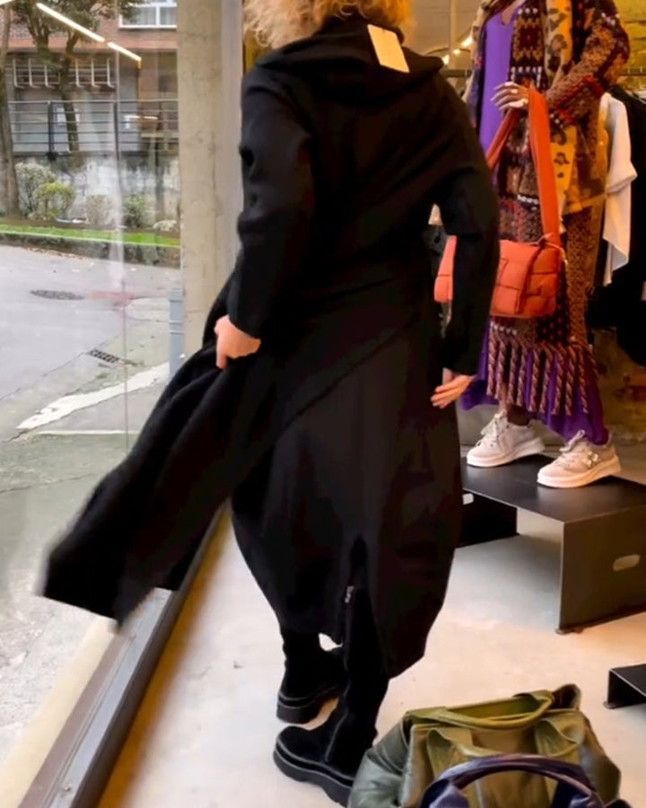Klassisches schwarzes Midikleid - Sofia