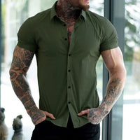 Slim Fit Men's Short Sleeve Shirt - Luca