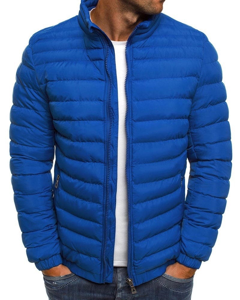 Einfarbige Jacke mit Reißverschluss - Ethan