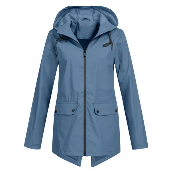 Trendy Dames Regenjas met Capuchon - Liora