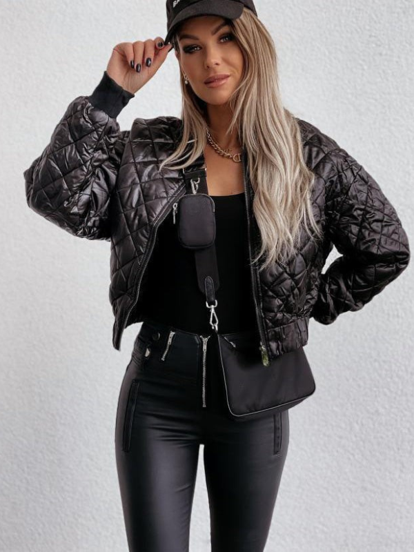 Gepolsterte Damen-Bomberjacke mit Taschen – Marisa