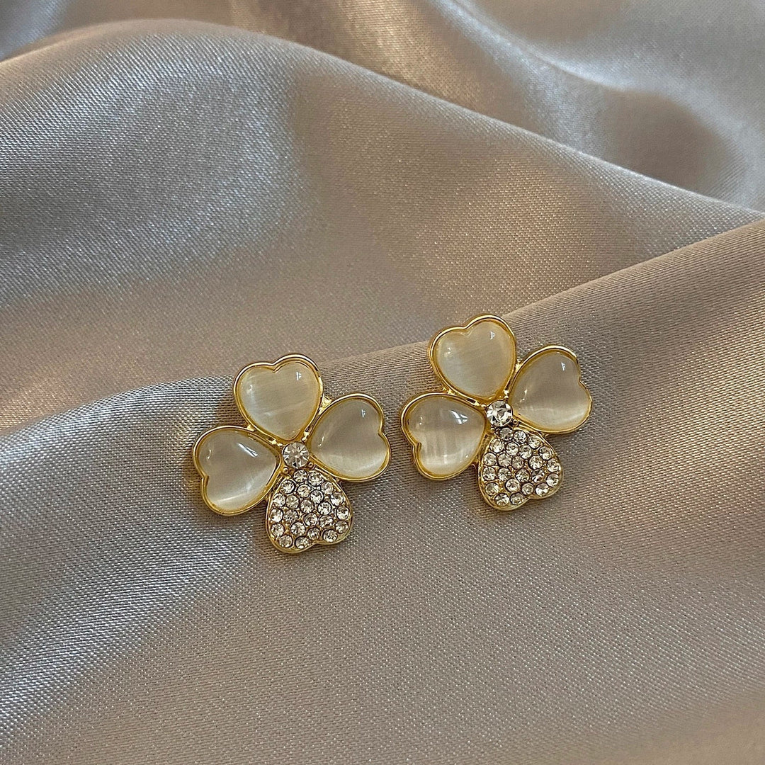 Four-Leaf Clover Earrings | Elegant Lucky Charms for Your Ears
