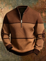 Stylish Men's Sweater with Half-Zip 4