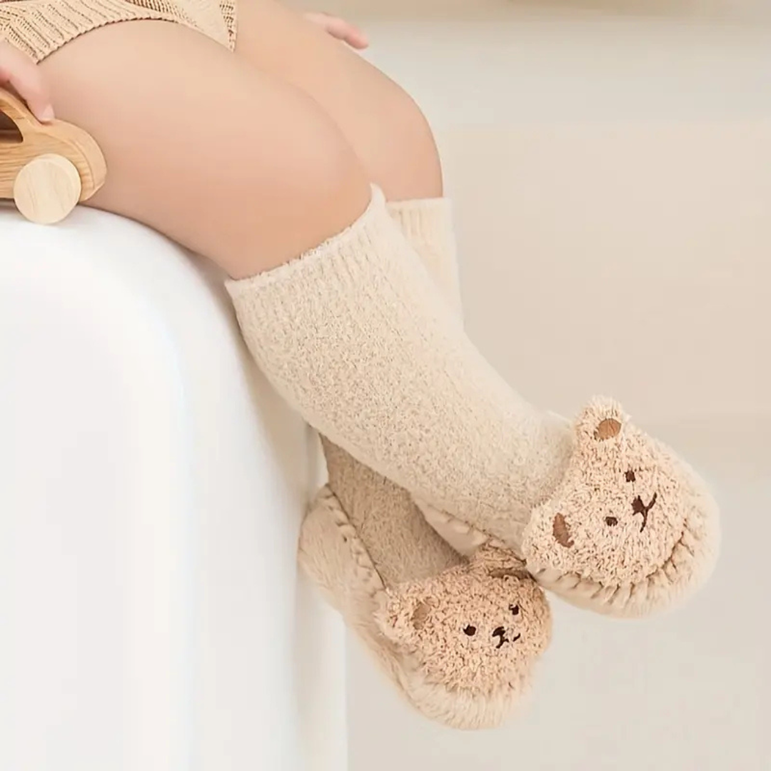 Children's House Slipper Socks with Bears – CozyBear