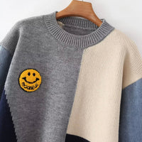 Fröhlicher Patchwork-Pullover für Damen - Liora