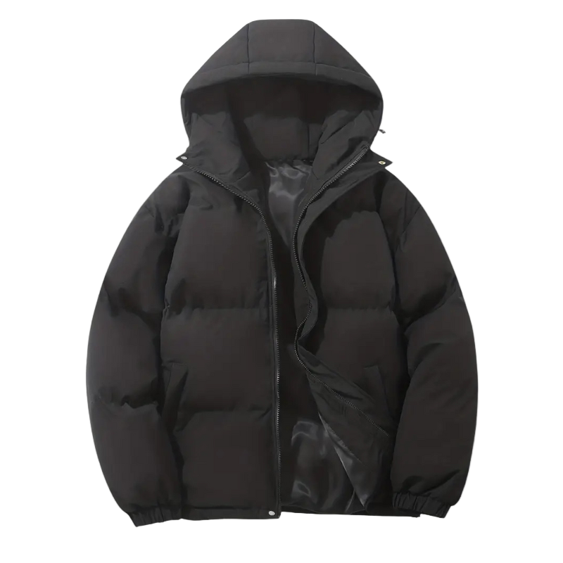 Gepolsterte Herren-Pufferjacke mit Kapuze – Elias