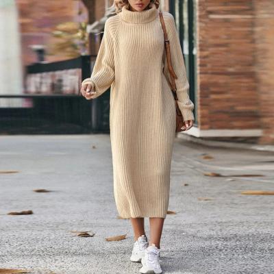 Knitted Turtleneck Dress for Comfort & Style - Liora