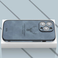 Luxe Hertenleren iPhone Hoes - Veltro