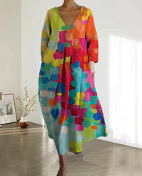 Bunt Bedrucktes Kleid - Yara
