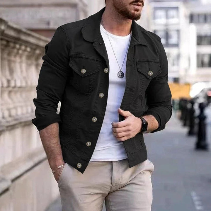 Herren-Denimjacke mit Slim-Fit-Passform – Milan