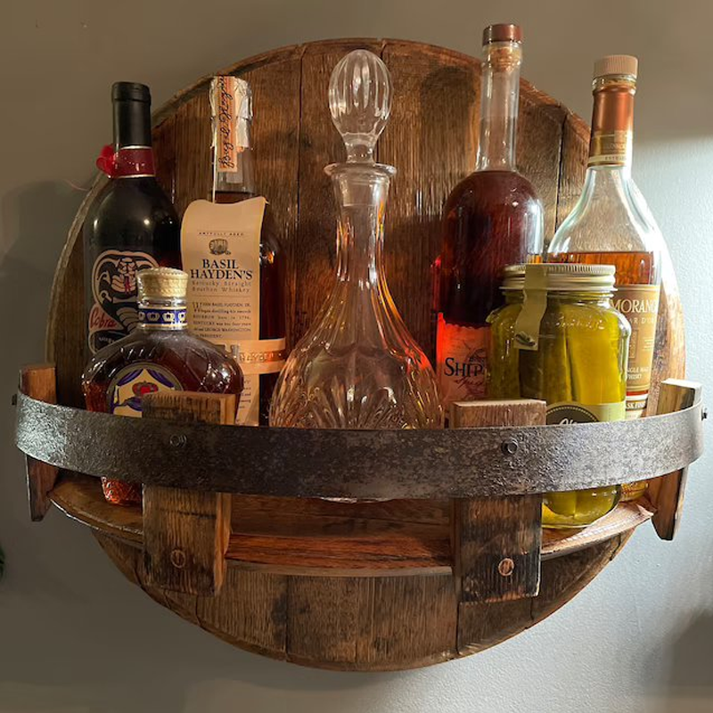 Bourbon Whiskey Fassregal aus Eichenholz – Oakspire