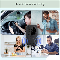 Zwarte Slimme Wi-Fi Deurbel met Camera – Noctiq