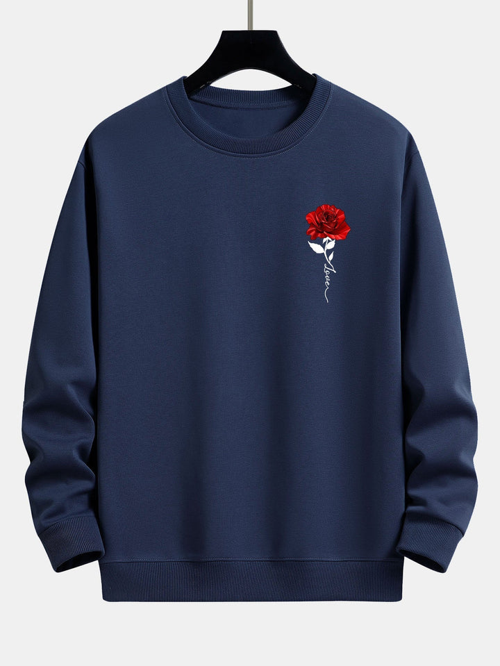 Damen-Sweatshirt mit Rosenmuster - Amelia