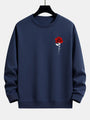 Damen-Sweatshirt mit Rosenmuster - Amelia