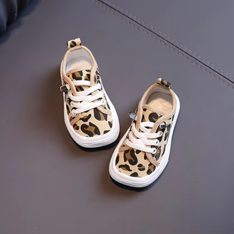 Children's Sneakers with Leopard Print – WildStep