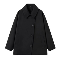 Damen Übergangsjacke im Oversize-Look mit Knopfleiste – Selina