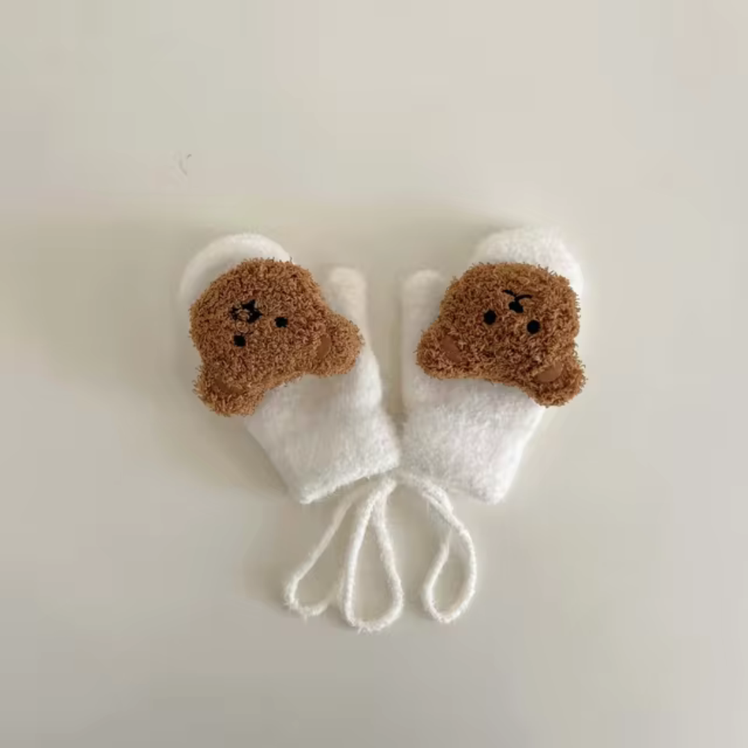 Children's Mittens with Bear Face – TinyBear Mittens