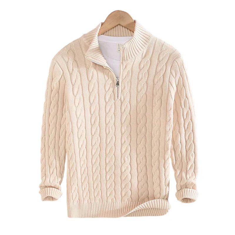 Klassischer Zopfmusterpullover für Herren - Henry