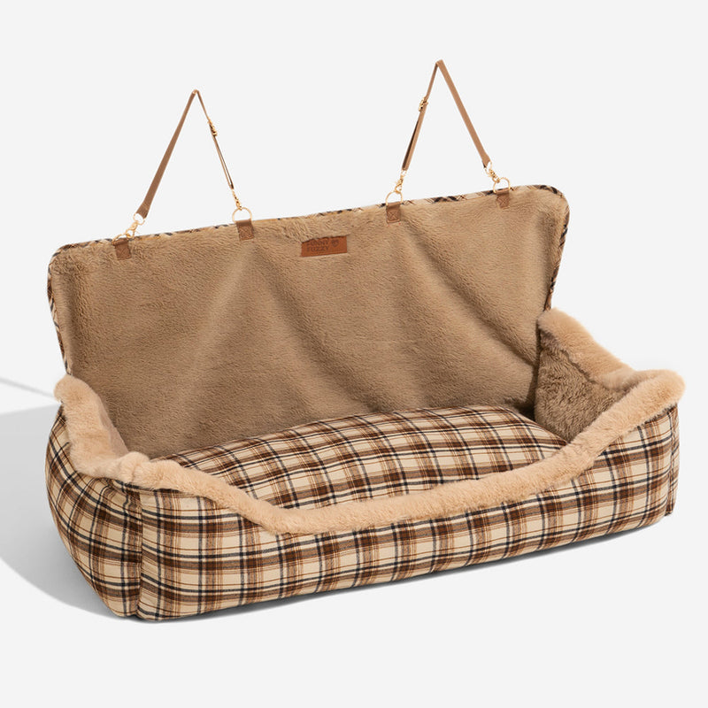 Pluche Autostoel voor Huisdieren – RideSafe CozySeat
