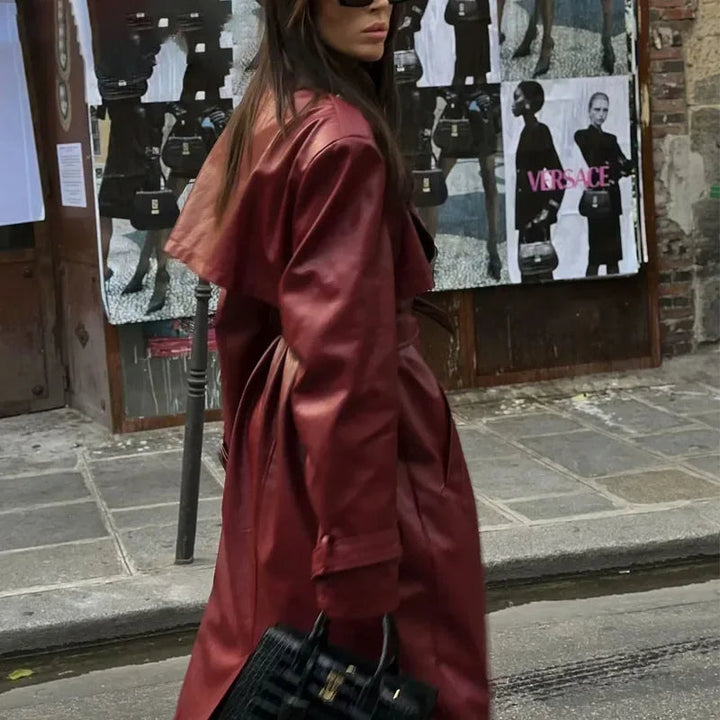 Stilvolle vegane Leder-Damenjacke - Viviette