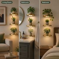 Glow Wall Shelf – Floating LED Display for a Cozy Clutter-Free Look 5