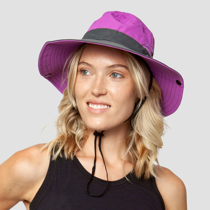Breathable UV protection women's sun hat foldable with ponytail opening – Liane (Buy 1, Get 1 FREE)