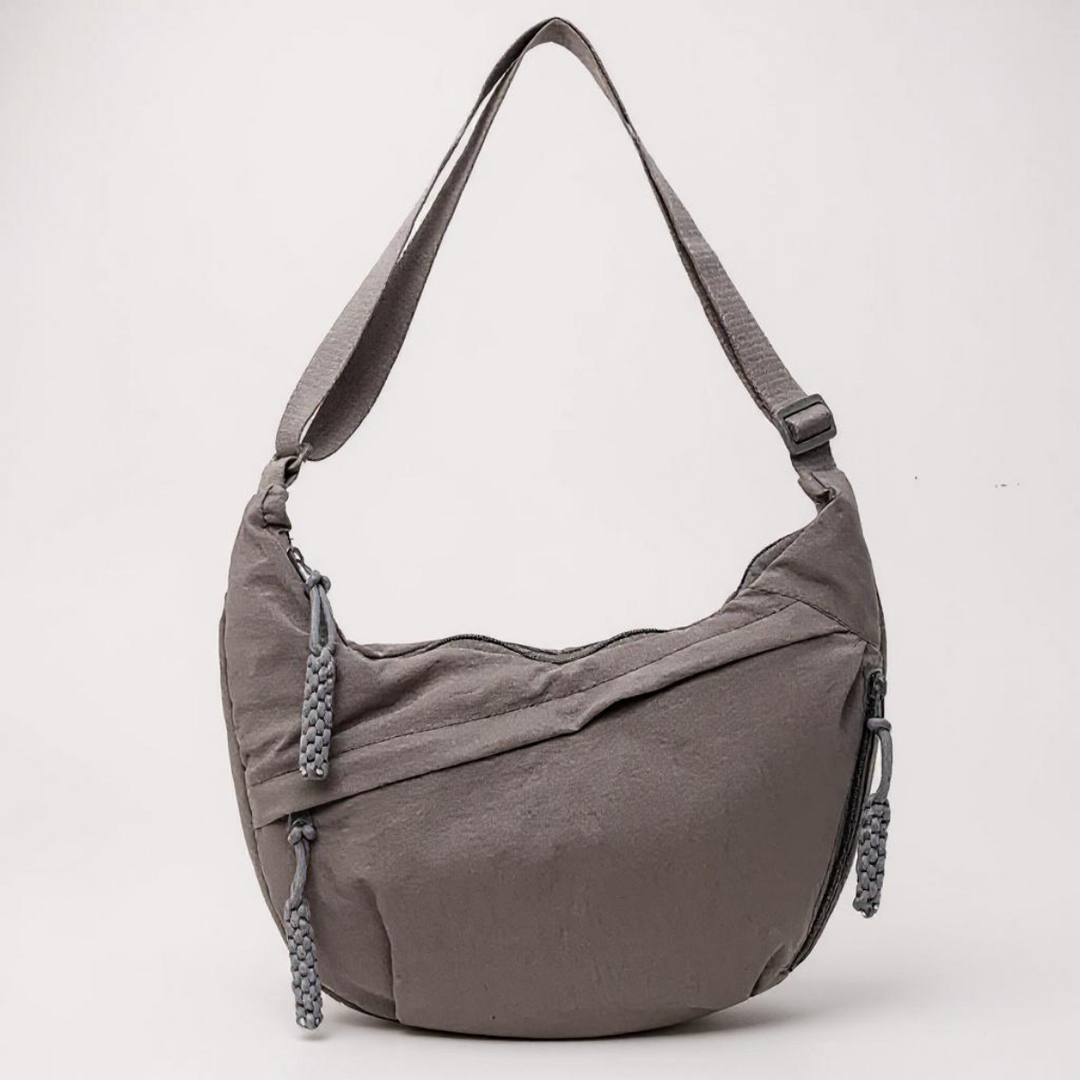 Shoulder Bag - Adjustable Strap, Multi-Pocket Nylon Crossbody 7