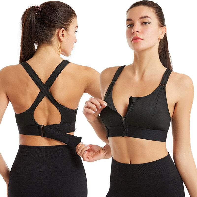 Sport-BH mit Reißverschluss & Rückenstütze – 1 kaufen, 1 gratis – Livia