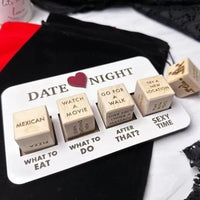 Luxuriöses Holz-Datespiel mit Würfeln - Kreative und spannende Date-Ideen - Überraschungsspiel