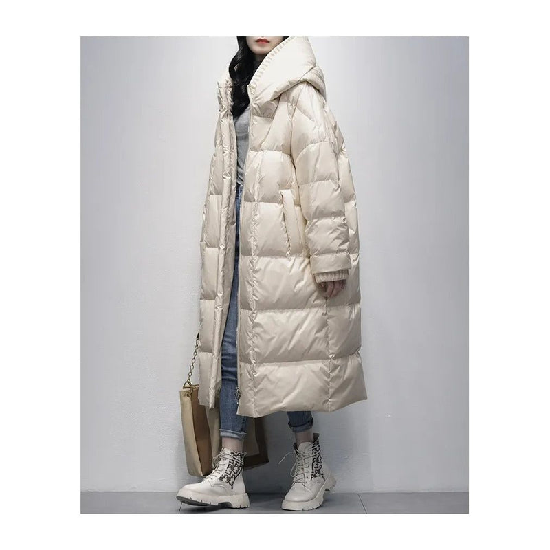 Lang Gefütterte Damen Winterjacke - Amara