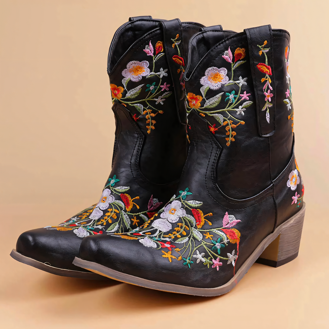 Wetterfeste Vintage Cowgirl-Stiefel - Sierra