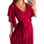 V-Ausschnitt Sommerkleid mit Glockenärmeln – Sofia