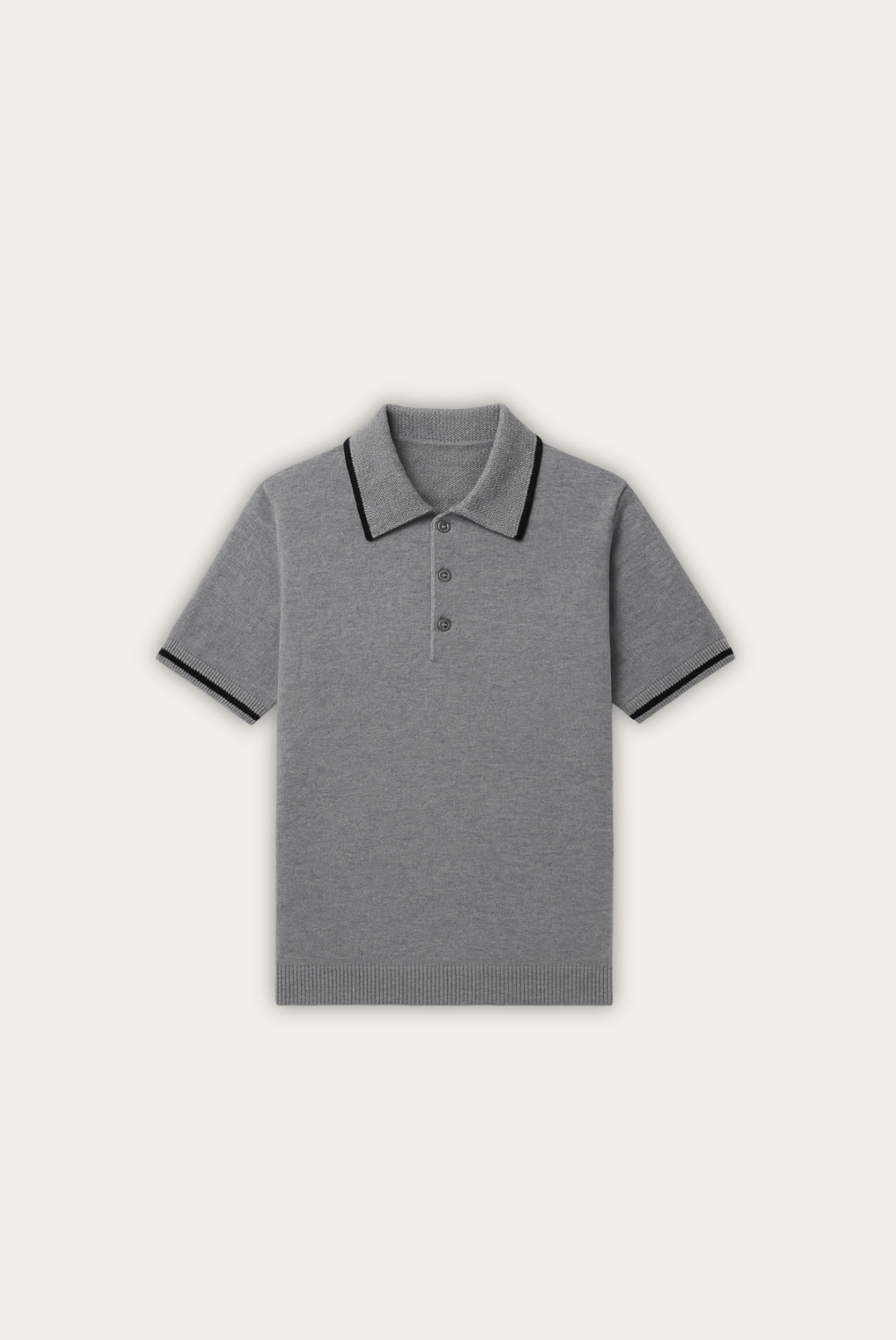 Stylish men's polo made of cashmere-merino wool – Renzo