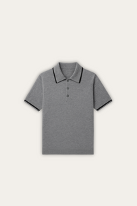 Stylish men's polo made of cashmere-merino wool – Renzo