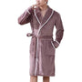 Vardi Dante™ Fuzzy Bademantel | Bequemer Flanellbademantel für Herren