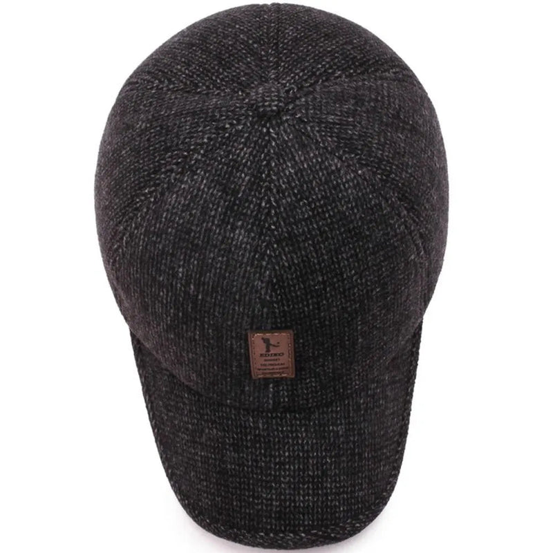 Classic Winterpet | Nostalgische wollen snap cap
