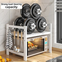 Kitchen Microwave Shelf Multi-Layer Condiment Organizer Rust Resistant – CookRack 
