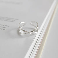 Adjustable Double Lines Ring - Lina
