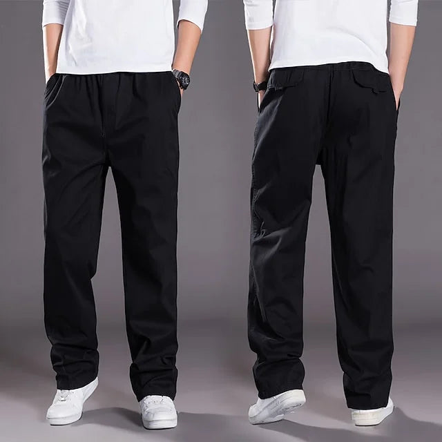 Gerade Herren Cargohose mit elastischem Bund - Odin