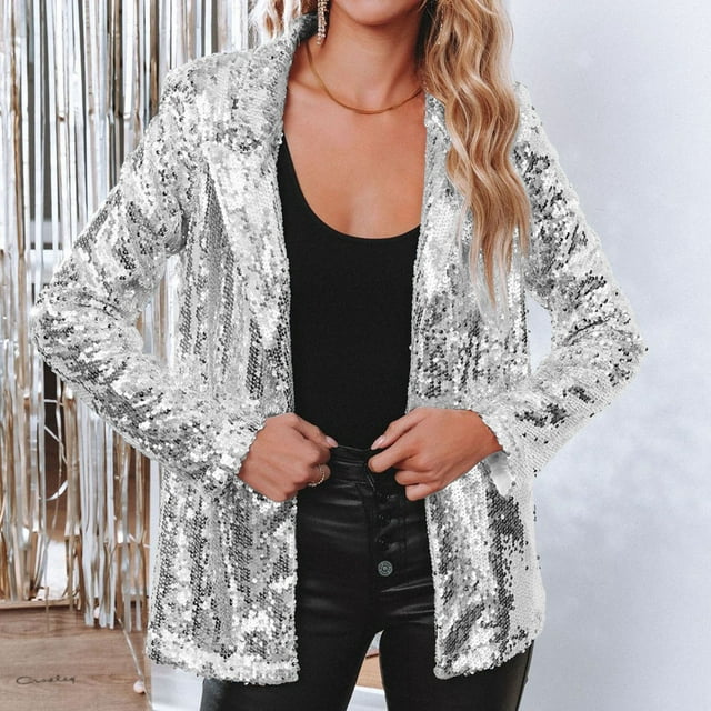 Trendiger Paillettenblazer - Olivia