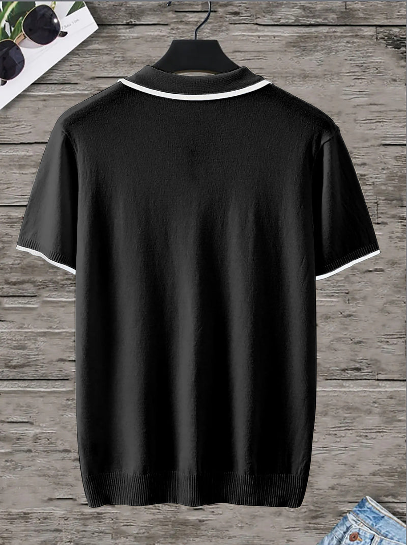 Trendy Zwarte Heren Polo - Rafael